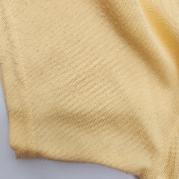 Vintage Haband For Her 80s 90 Granny Yellow Top Purple Collar Short Sleeve Large - Picture 9 of 17